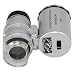 NYKKOLA New Silver 60X Loupe Portable Mini Pocket LED UV Light Microscope Magnifier primary