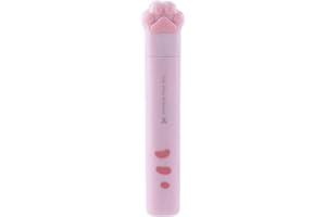 BWESOO Pink Kawaii Cat Paw Scissors, Mini Portable Stationery Scissors Stainless Steel Multifunctional Office Novelty Folding Art Scissors for Home School Office, Teacher Kids Students Round Edge Scissors