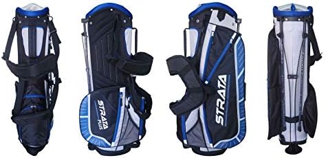 STRATA GOLF PLUS 7 WAY GOLF 9" STAND BAG Black/Grey/Blue