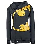 AOVCL Women's Fair Lady Batman Zip Blazer Outwear Sweatshirt Jacket