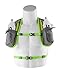 SLS3 Running Hydration Vest | Backpack | 2 Bottles | Adjustable Strap System | Extra Storage Pockets (Lime 2 x 17 oz soft flask)