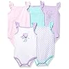 Hudson Baby Unisex Baby Cotton Sleeveless Bodysuits, Mermaid, 3-6 Months Hudson Baby Unisex Baby Cotton Sleeveless Bodysuits, Mermaid, 3-6 Months