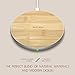 Fast Wireless Charger, Auckly 10W Bamboo Qi Wireless Charging Pad with Matte Aluminum Newest Model for iPhone 8/ 8 Plus/ X and Samsung Galaxy Note8/ Note5/ S9/ S9+/ S8/ S8 Plus/ S7/ S7edge/ S6/ S6Egde