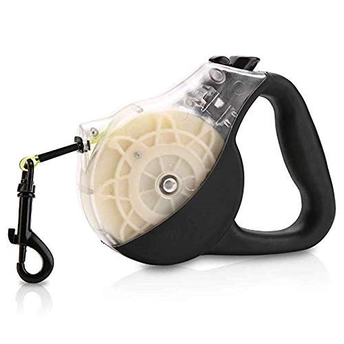 WEILIGU Retractable Dog Leash，Reflective Safety and Strong Anti-Fracture 12ft TPU Scratch Resistant Plastic Wrapped Braided Rope，One-Handed Brake, Pause, Lock - Thumbnail 7