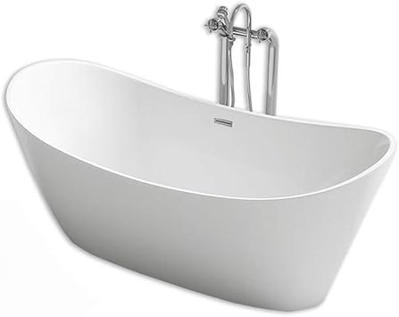 Home Deluxe Freistehende Badewanne Design Badewanne Freistehend Ovalo Weiss Masse Ca 170 X 80 X 72 Cm Fullmengen 204 Liter Inkl Komplettem Zubehor Amazon De Baumarkt