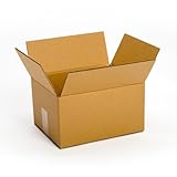 Pratt PRA0055 Recycled Corrugated Cardboard Single Wall Standard Box with C Flute, 12" Length x 10" Width x 6" Height, (Pack of 25) (Misc.)