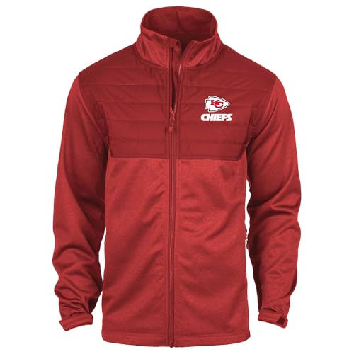 Dunbrooke Explorer Kansas City Chiefs, Full-Zip Teflon-Coated Fleece Jacket Men…