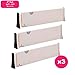 RAPTUROUS Adjustable Drawer Dividers, 4