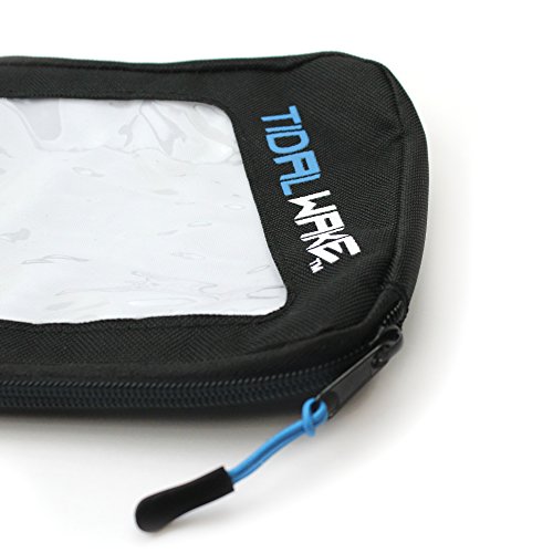 Tidal Wake Padded Fin Wallet & Key Fin Storage, Store, Organize & Protect Fin Sets Holds 1-3+ Fins, Key Pocket & Hex Key Included, Holds Fins for Skim and Surf Style Wake Boards and Ocean Shortboards