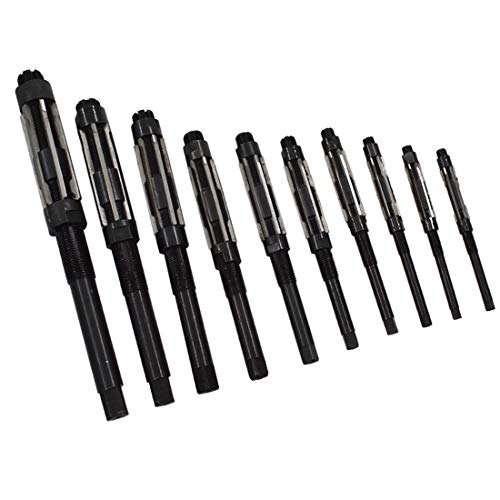image for WFLNHB 9 Set High Speed Steel Adjustable Hand Reamers, H4-H12, 15/32