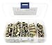 iExcell 100 Pcs 5 Sizes Assortment M5 M6 M8 M10 M12 Zinc Plated Carbon Steel Rivet Nut Flat Head Insert Nuts Kit