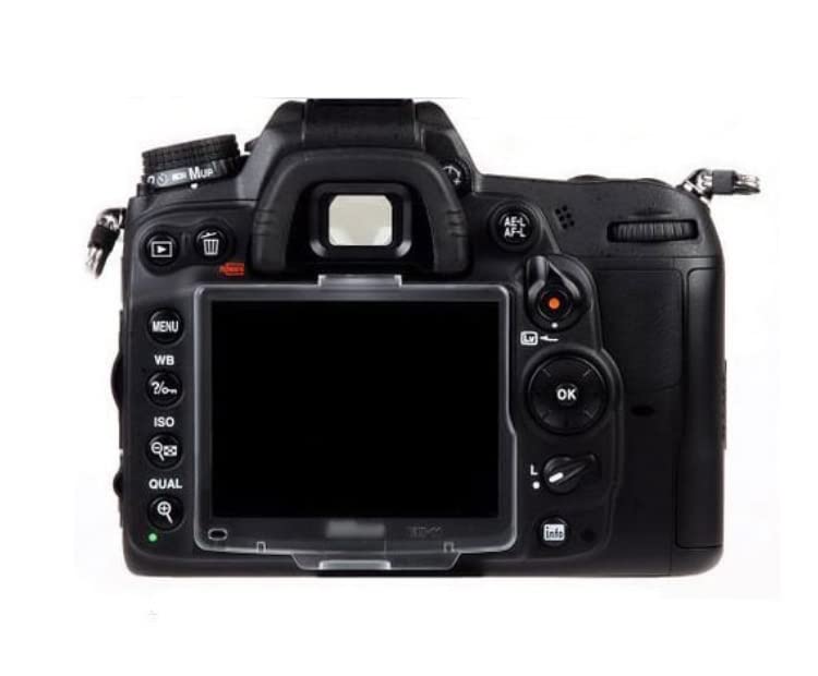 Komet [2-Pack] D200 LCD Screen Protective Cover for Nikon D200 SLR Camera, Transparent ABS Screen Protector, Replace BM-6