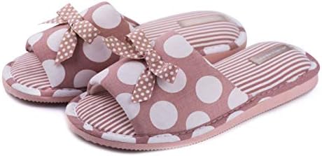 Open Toe Cute House Slippers for Women Indoor Women`s Slip-on Slide Anti Slip Light House Shoes Spa Slipper for Girls for Guests by Twins