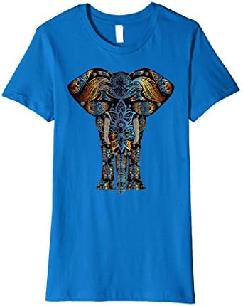 Women's Animal T-Shirt Blue Elephant Print Clothing Women Small Royal Blue