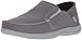 Crocs mens Santa Cruz Convertible Slip on Loafer, Light Grey/Slate Grey, 8 US