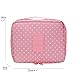 Jiaruo multi-function travel cosmetic bag waterproof Makeup bags (floral pink)
