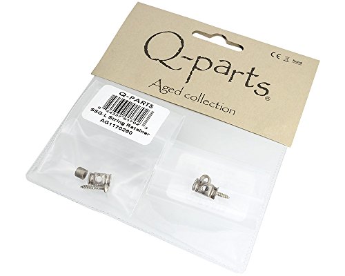 Q-Parts Aged Collection Stratocaster String Retainers, Relic Nickel
