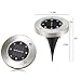 [ 12 Pack] Solar Ground Lights,Solar Garden Light,8 LED Garden Pathway Outdoor In-Ground Lights,Waterproof Disk Flood Lights Dark Sensing Landscape Lighting for Lawn Yard Patio - White