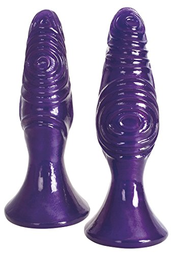 Royal hiney 2-piece butt plugs pro set, purple