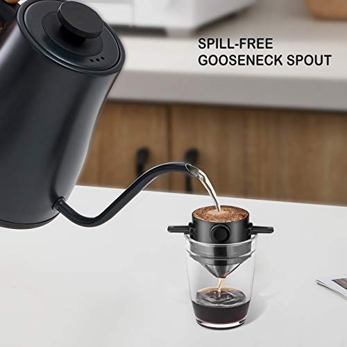 Stariver Electric Kettle Gooseneck Kettle, 1.2L Water Kettle, BPAFree