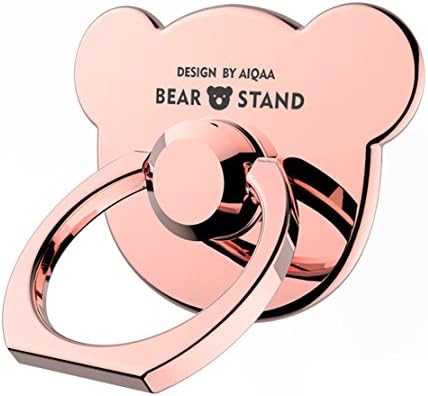 ❤️Finger Ring Stand, TinyKawai 360° Rotation Panda Cell Phone Ring Stand Holder Grip kickstand for Universal Smartphone iPhone X 8 Plus 7 7 Plus /6s 6 plus /Galaxy S8 plus Note, LG—Rose Pink