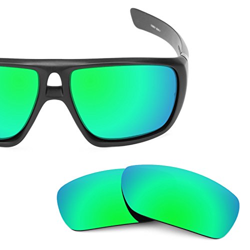 Revant Polarized Replacement Lenses for Oakley Dispatch 1Emerald Green MirrorShield