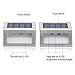 GVSHINE Outdoor Stainless Steel LED Solar Step Light, Solar Powered Stair Lights, Outdoor Lighting for Steps Paths Patio Decks, Auto On/Off Waterproof 6 Pack