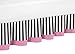 Pink, Black and White Stripe Paris 4 Piece Childrens and Kids Girl Twin French Eiffel Tower Bedding Set Collection