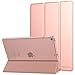MoKo Case Fit iPad Air 3rd Generation 10.5 Inch 2019, Slim Lightweight Smart Shell Stand Cover with Translucent Frosted Back Protector Fit iPad Air 3, Auto Wake/Sleep,Rose Gold