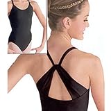 Motionwear 2622 Women's Drape Back Camisole Leotard (Adult Medium, 141 Black)