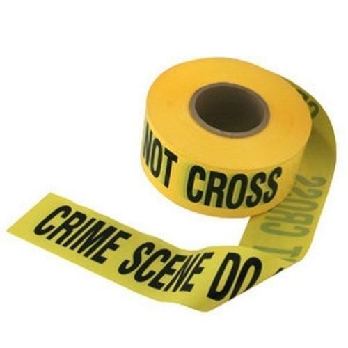 "crime scene do not cross" barricade movie prop tape ~ 50 FEET LONG!