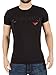Emporio Armani Men's Mega Logo Crew Neck T-Shirt, Black, Large
