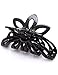 Prettyou 3.5 Inches Plastic Large Clip Hair Claws for Women, Pack of 4