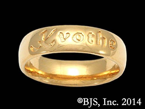 Gold Plated Bronze Kvothe Court Name Patrick Rothfuss Kingkiller Chronicle Ring