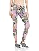 Zumba Women's Athletic Fashion Print Capri Legging with Breathable Mesh Panels