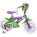 New Disney Fairies Tinkerbell 12 INCH Bike with Training Wheels, Tinker Bell and Friends Bag, and Handlebar Butterfly Dancer - Huffy Model 22413