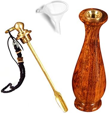 Snuff Bullet Metal Spoon Snorting Snorter Bottle EDC Ebony Sniffer Pendant Portable Fragrance Toothpick Case Container (color1)