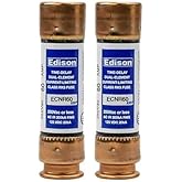 (2 Pack) ECNR60 - Edison Time Delay Fuse - 60 Amp 250V - RK5 Dual Element