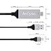 USB C to HDMI, USB Type C to HDMI Adapter Cable, Anlyso USB C Digital AV Adapter 4K HDMI Converter (Thunderbolt 3 Compatible) Compatible with MacBook Pro iMac Galaxy S9/S8/Note8 ChromeBook XPS (Gray)
