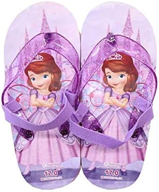 Amazon コマリヨー ビーチサンダル 7608 ディズニープリンセス 小さなプリンセスソフィア ソフィア キッズサンダル ビーサン パープル シューズ バッグ