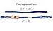 Pettsie Breakaway Cat Collar Bowtie, Matching Friendship Bracelet, Soft and Comfortable Cotton for Sensitive Skin, Carton Box, D-Ring for Accessories, Easy Adjustable Size 8-11 Inches, Blue