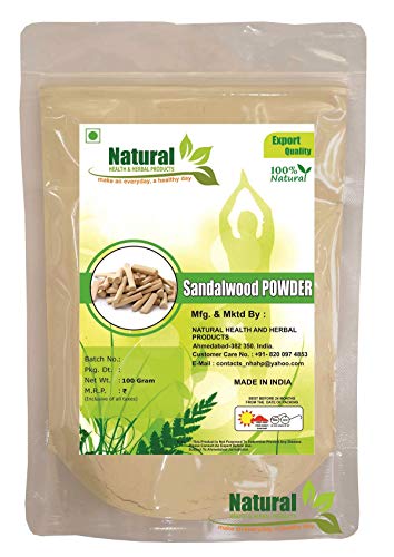 Natural Health and Herbal Products of Natural Sandalwood Powder for Face pack, Face Masks and for Natural white Skin Care Products – 100 gm Natural Health and Herbal Products of Natural Sandalwood Powder for Face pack, Face Masks and for Natural white Skin Care Products – 100 gm
