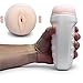Soft Pocket Pussy & Realistic Vibrating Male Masturbator Creampie by Healthy Vibes Discreet Adult Men's Vagina Cup with Removable Bullet Sex Toy
