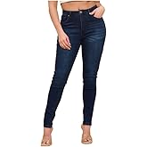 LOVER BRAND FASHION Women's High - Waisted Skinny Jeans Stretchy Denim Pants for Casual Wear Multiple Washes Tummy Control