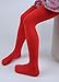 leg elegant 2 Pairs Girls Microfiber Soft Opaque Footed Dance Tights and Stockings (Red, 8-10)