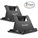 Gruichi Cell Phone Stand, Multi-Angle Foldable Desktop Holder for Smartphones, Tablets (6-8 Inch) and E-Readers, iPad, iPhone 7 Plus/6s Plus, Nintendo Switch, Samsung Galaxy S8 S9 Plus (Black 2 Pack)