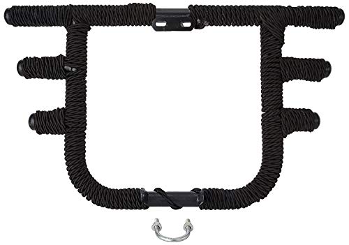 Bullat Studio Heavy Duty Metal Leg Crash Guard 3 Rod with Black Rope Safety Leg Crash Guard for Royal Enfield Bullet Classic 350/500, Standard and Electra