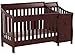 Delta Children Bentley S Convertible Crib and Changer, Black Cherry Espresso