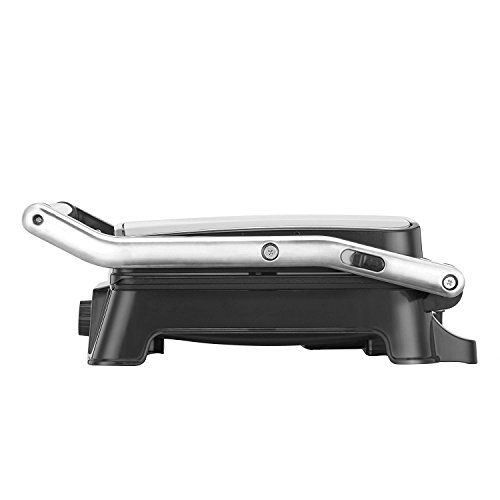 VonShef 220 240 Volts VonShef 2 in 1 2000W 4 Slice Sandwich Panini Press & Grill - Stainless Steel | Bundle With Dynastar Plug Adapters | 220v 240v (NOT FOR USA)