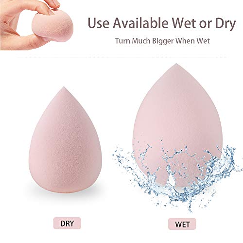 Makeup Sponge Blender with Makeup Sponge Holder and Protective Case,Beauty Sponge Blender for Liquid Make Up,Flawless Cosmetic Tools for Liquid, Powder, BB Cream and Sunscreen - Thumbnail 4